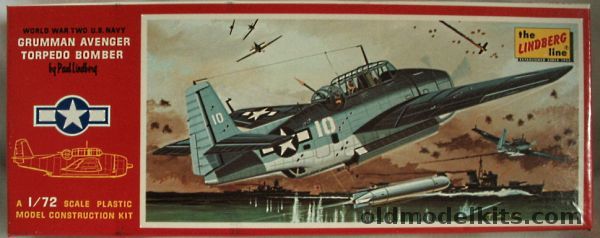 Lindberg 1/72 Grumman TBF Avenger, 480-100 plastic model kit